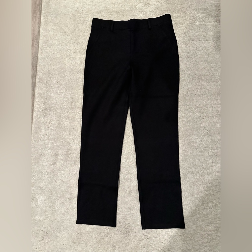 Quince Black Ponte Ankle Pants M